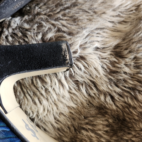 Costa Blanca metallic blue and black suede shoes- size 6.5 - Picture 4 of 7